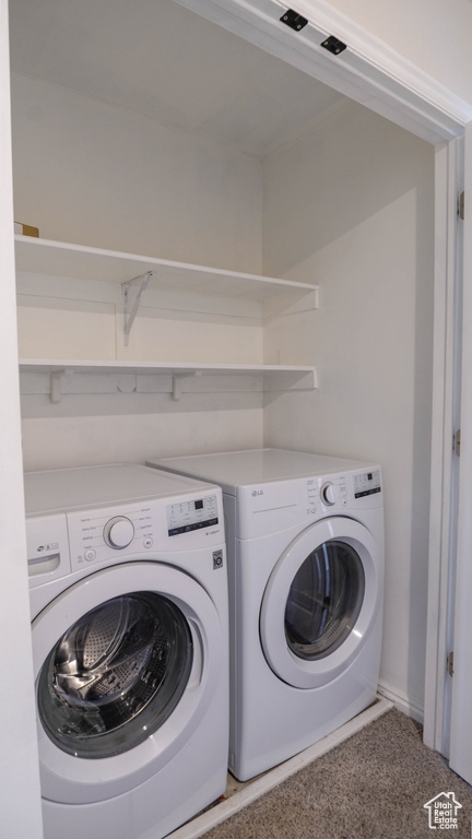 Laundry area featuring washer and dryer