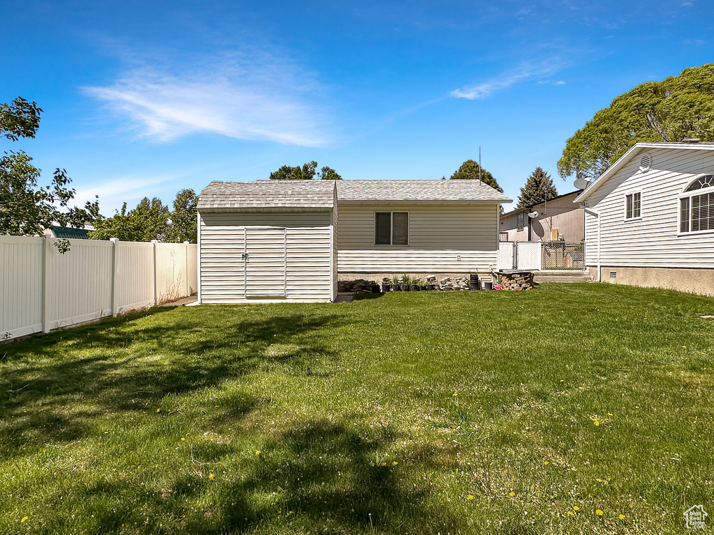 View of rear view of property