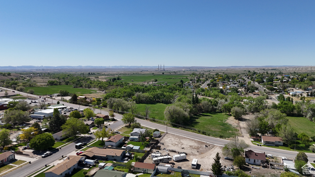 Aerial view of residential area