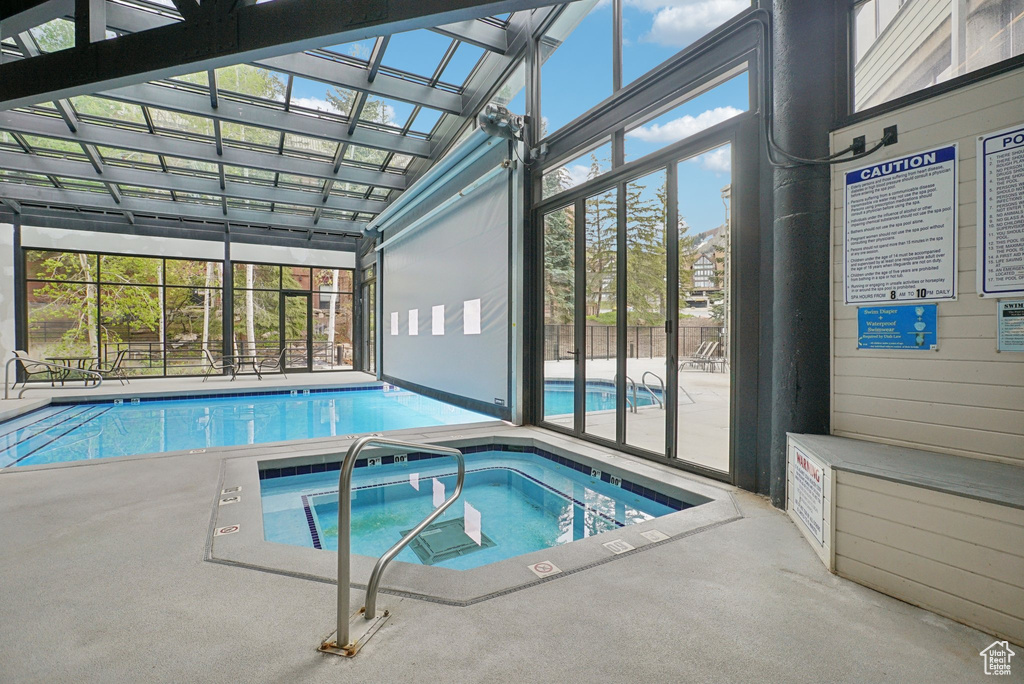 View of indoor community pool