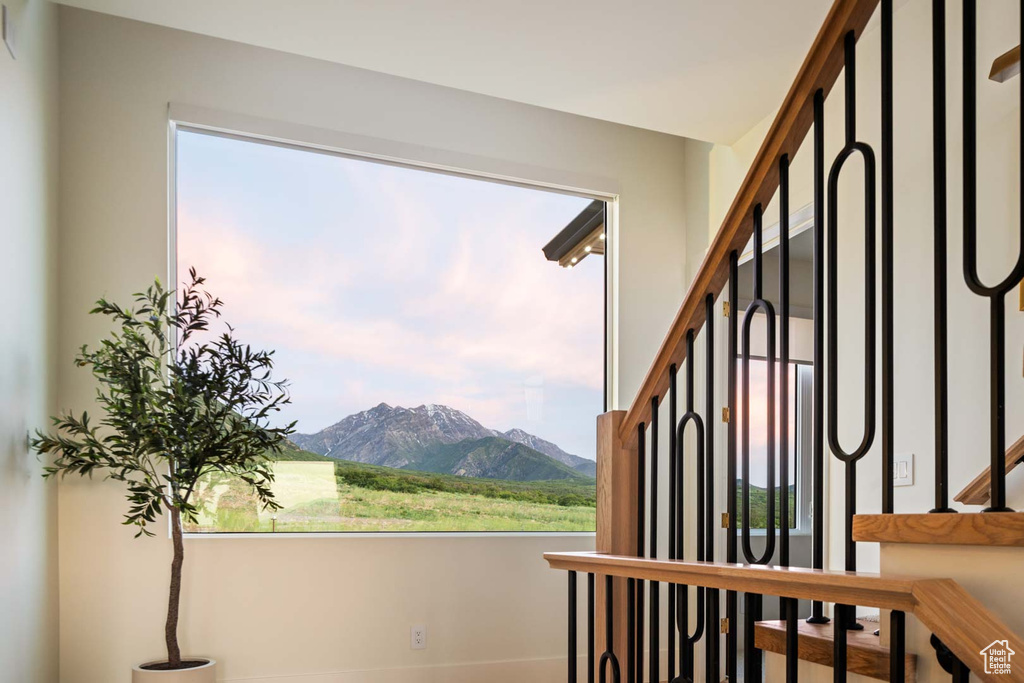 View of mountain background
