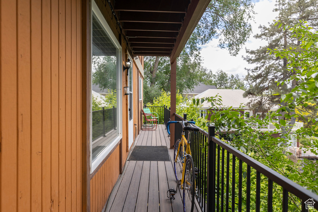 View of deck