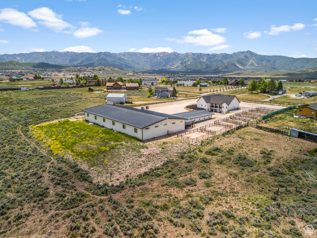 View of rural area featuring a mountain backdrop