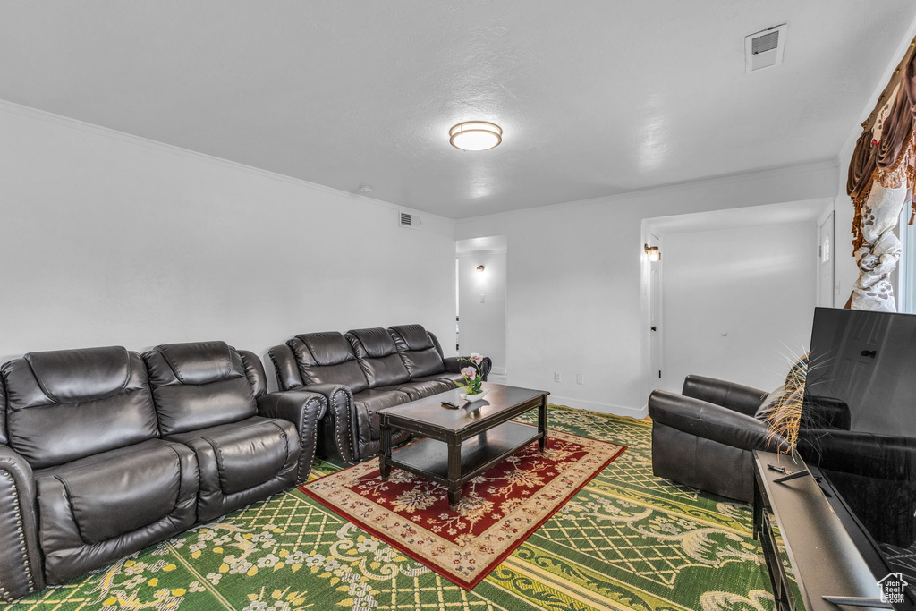 Living area with baseboards