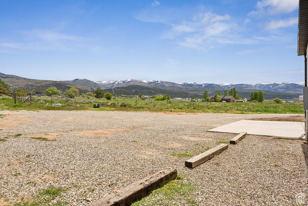 View of mountain background