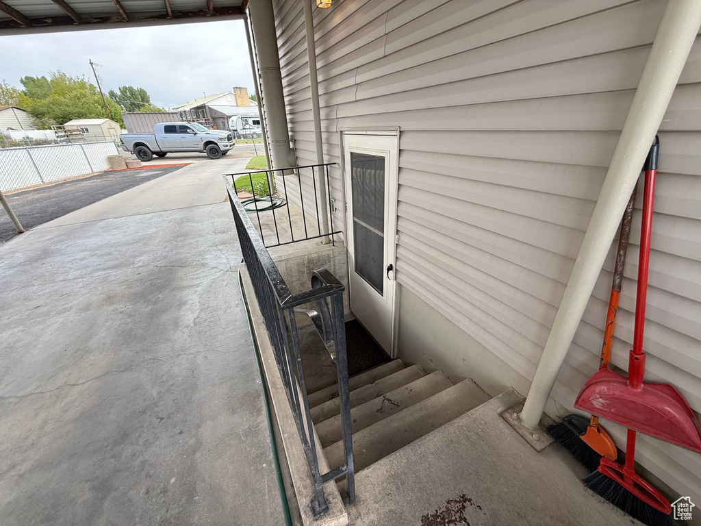 View of stairway