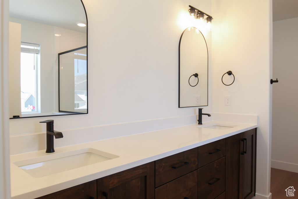Full bath with double vanity