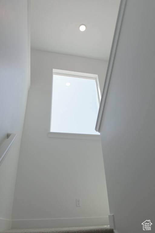 Detailed view of recessed lighting