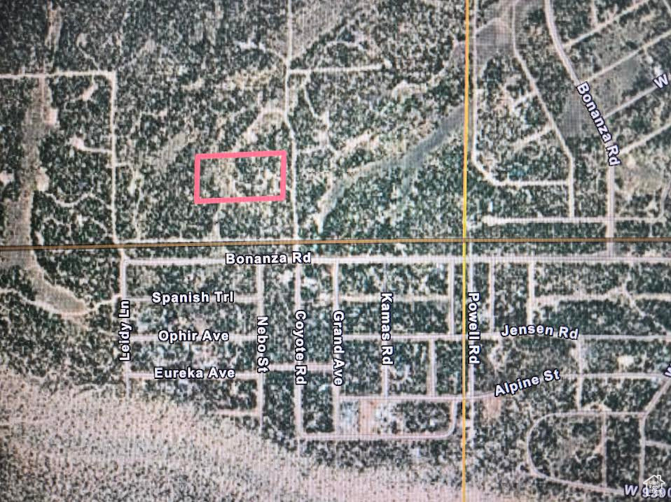 Map / location featuring property parcel outlined