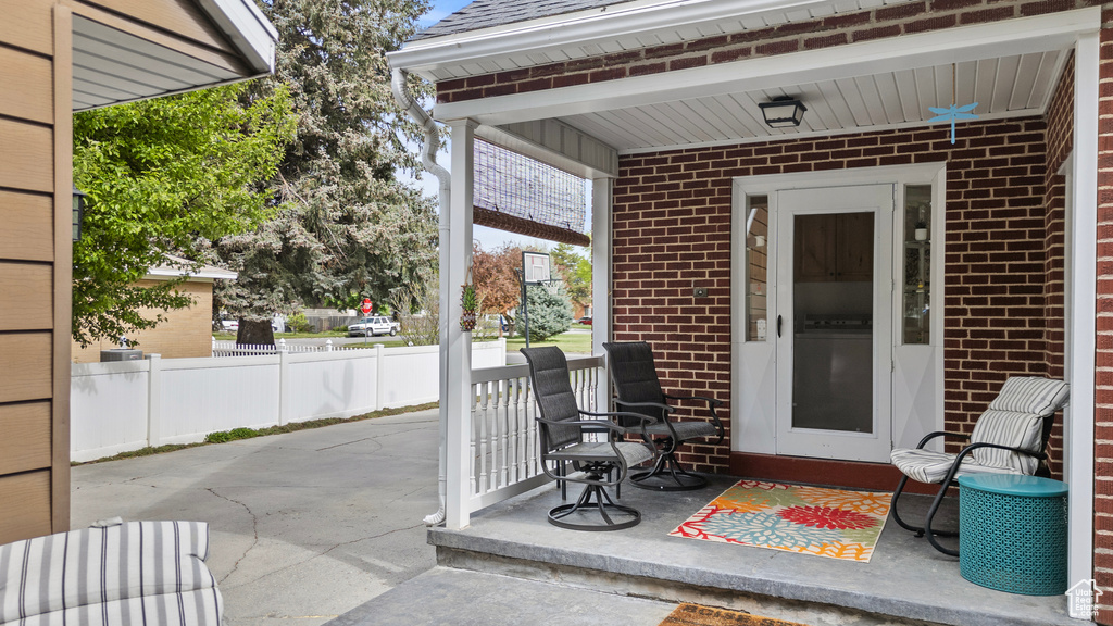 View of porch