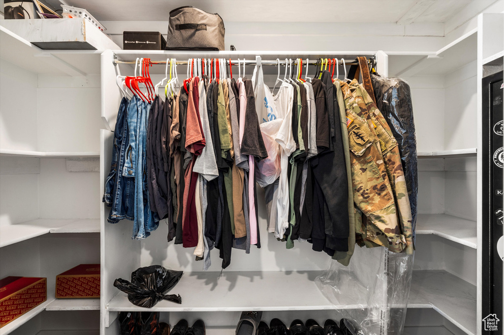 View of spacious closet