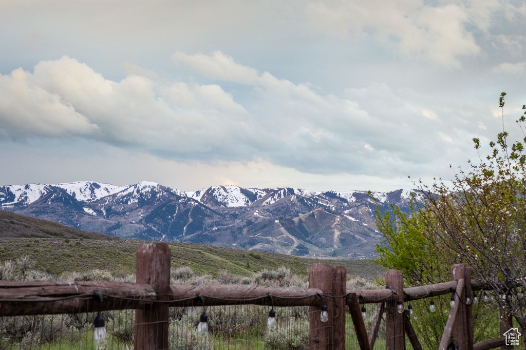 View of mountain background