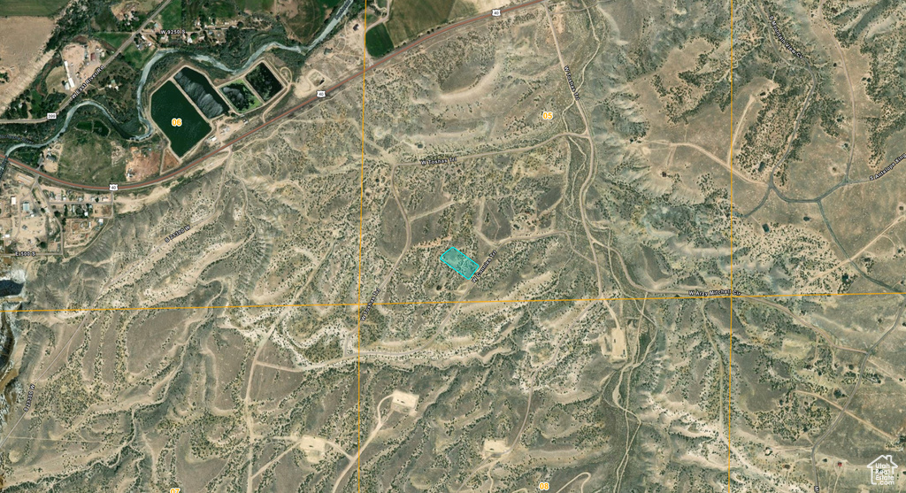 Aerial overview of property's location