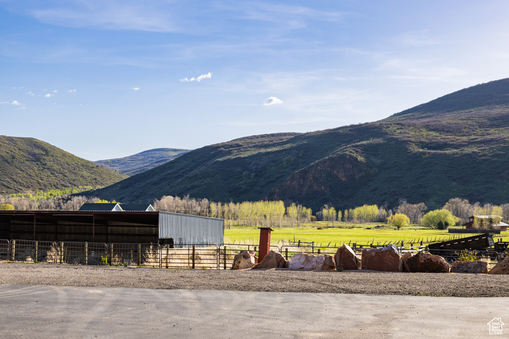 View of mountain background