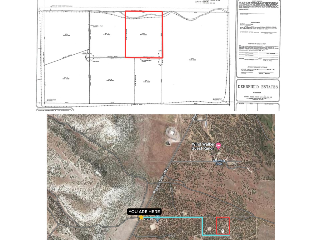 Map / location featuring property parcel outlined