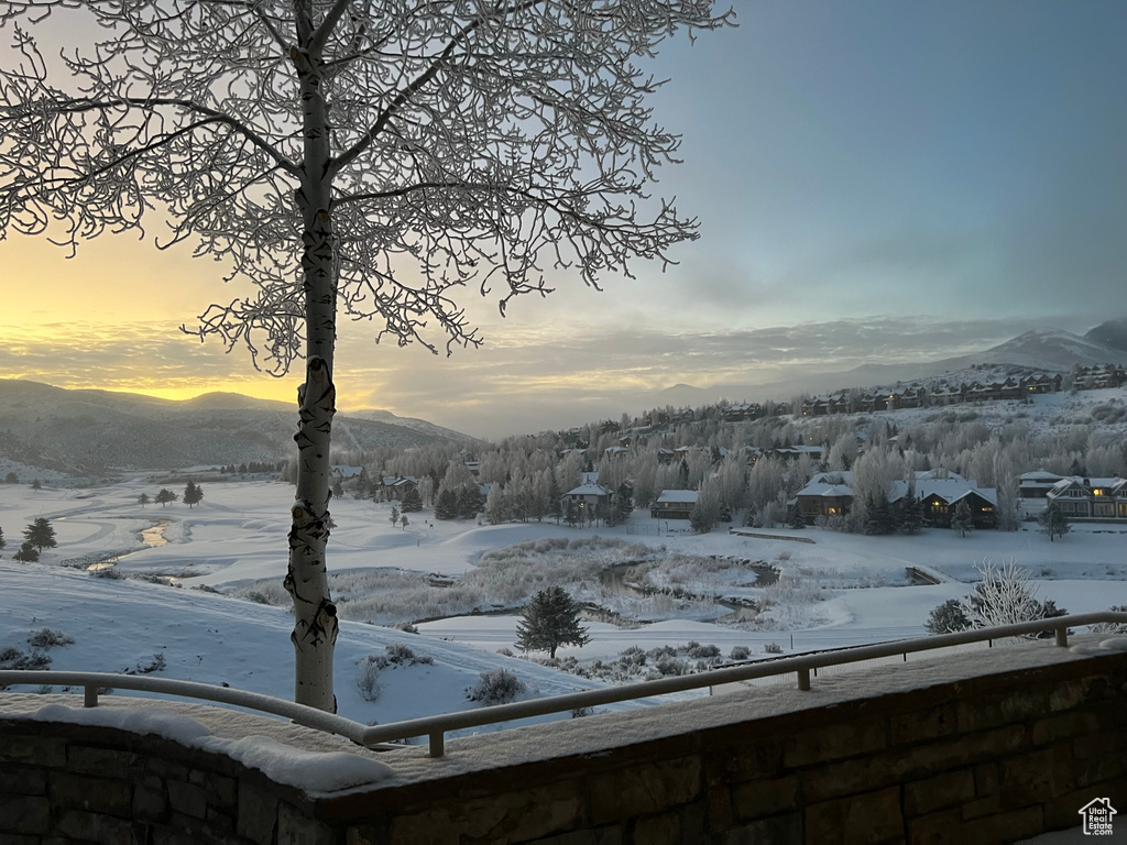 View of mountain background