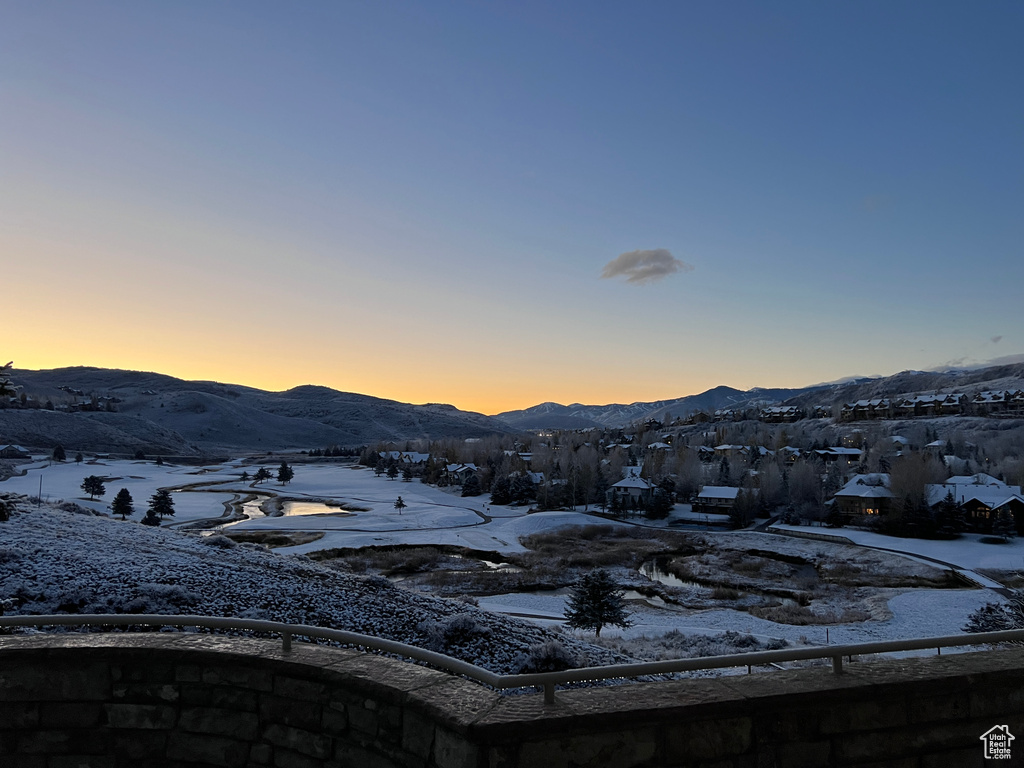 View of mountain background