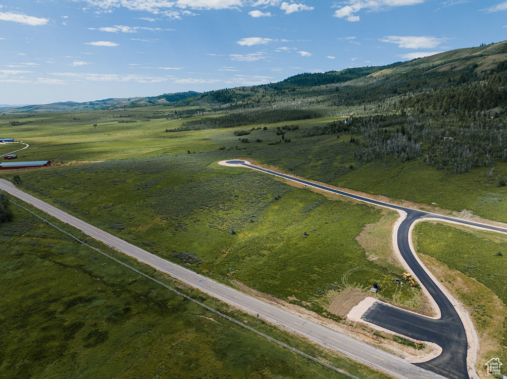 Aerial view of property\\\\\\\\\\\\\\\'s location with a mountainous background