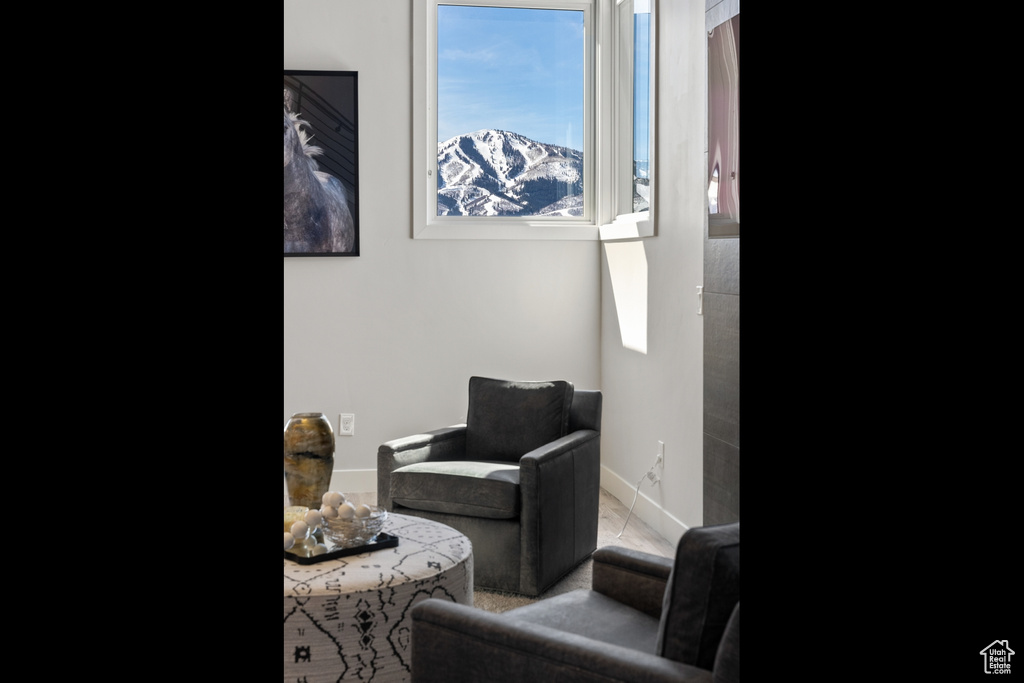 View of living area
