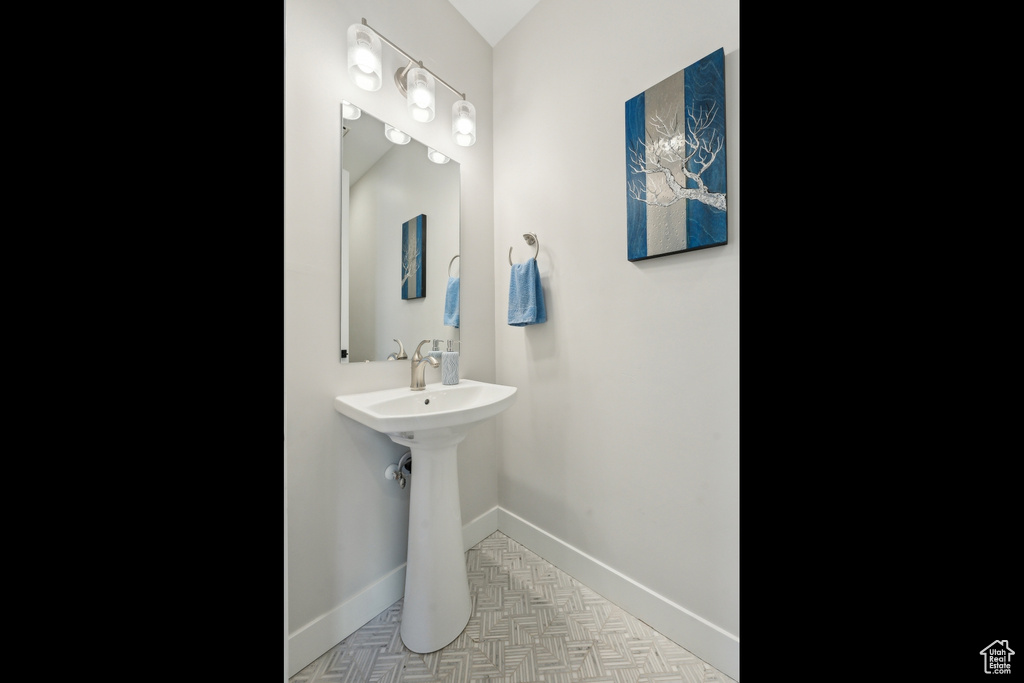 Bathroom with baseboards