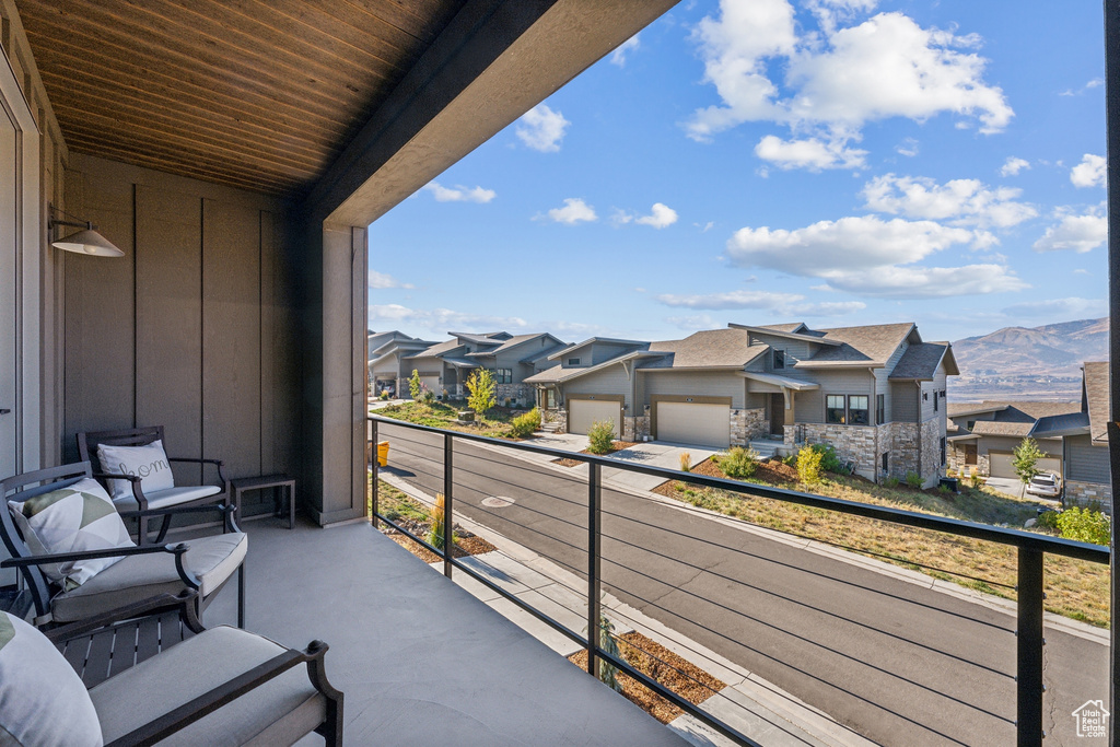 Balcony with a residential view