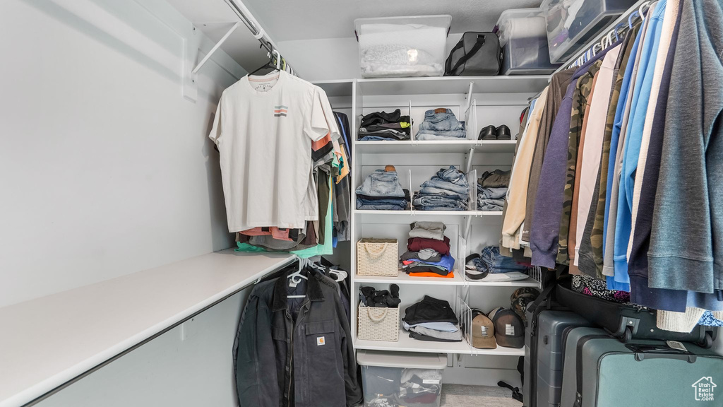 View of spacious closet