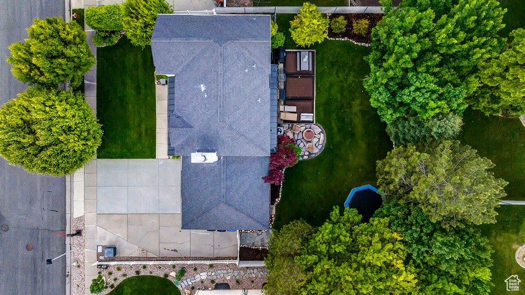 View from above of property