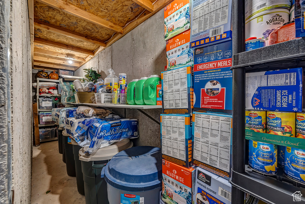 View of storage room