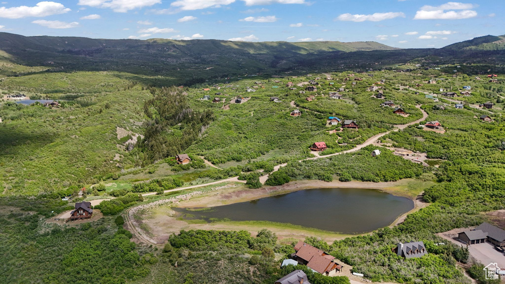 Aerial view of property\\\'s location featuring a water and mountain view