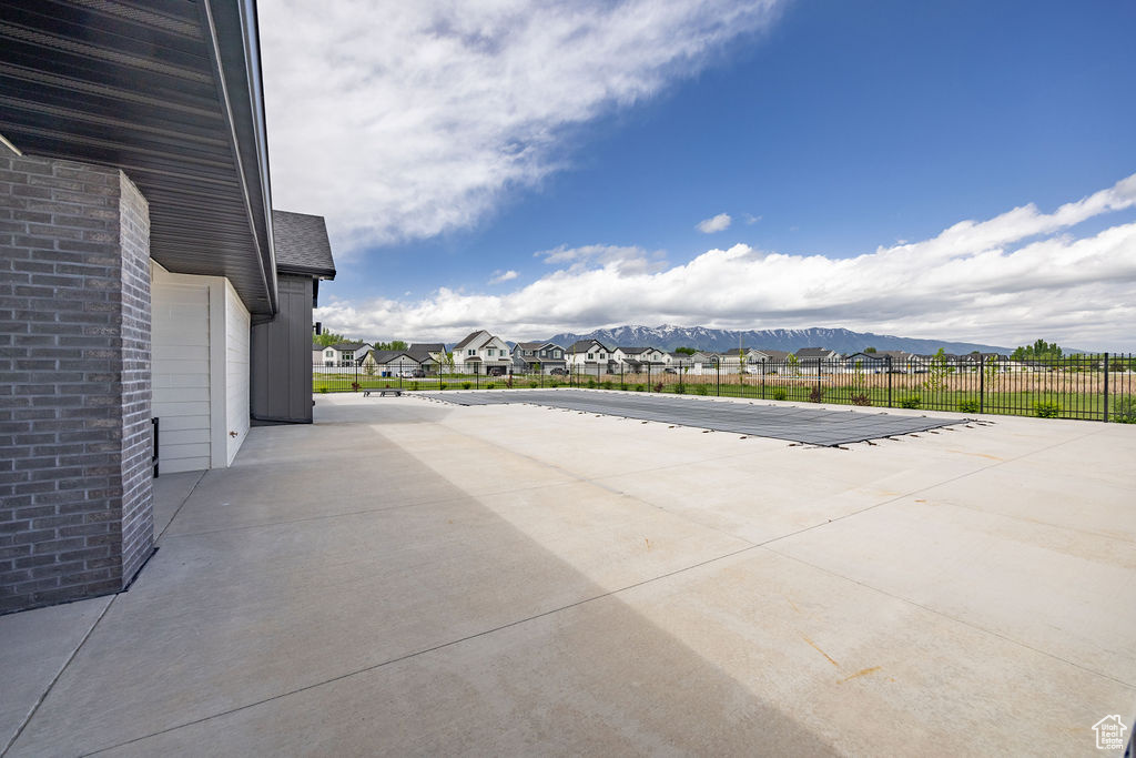 View of patio with a residential view