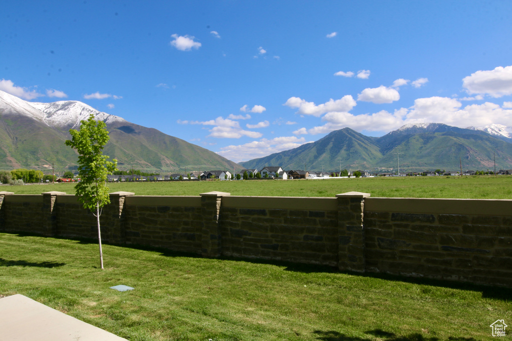 View of mountain backdrop