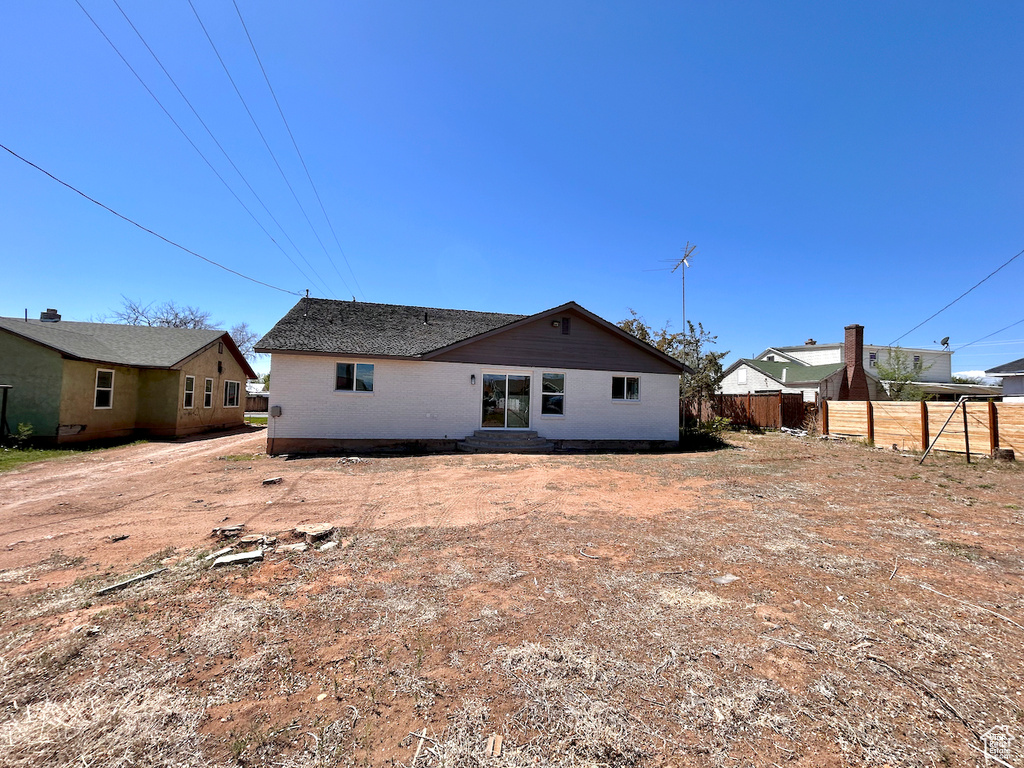 View of rear view of house