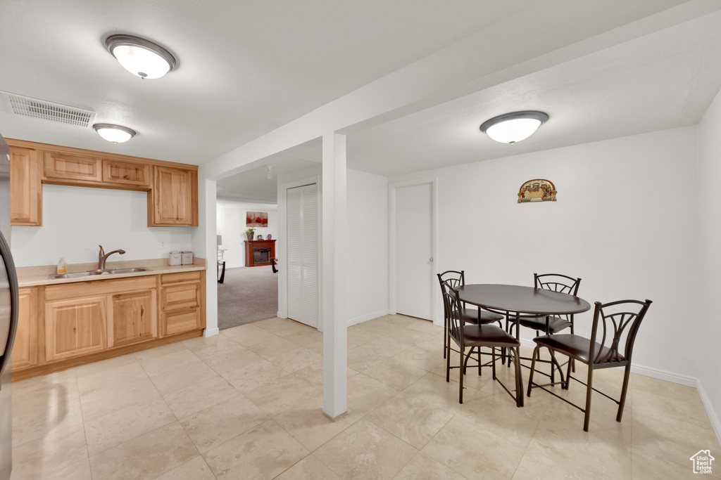 Dining area featuring baseboards