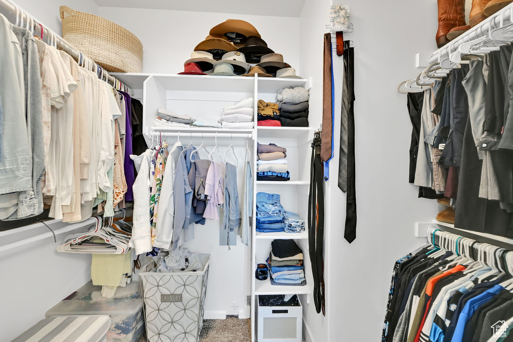 View of spacious closet