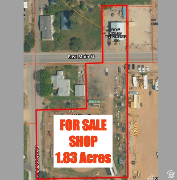 Map / location with property parcel outlined