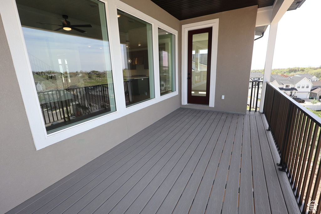 View of deck