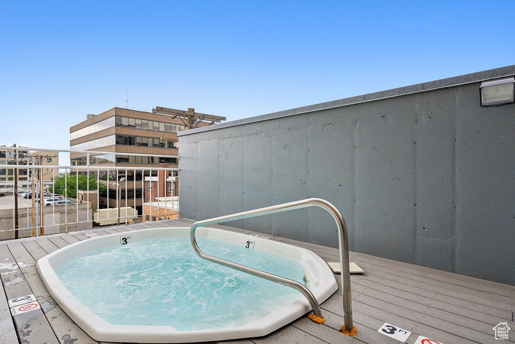 View of pool