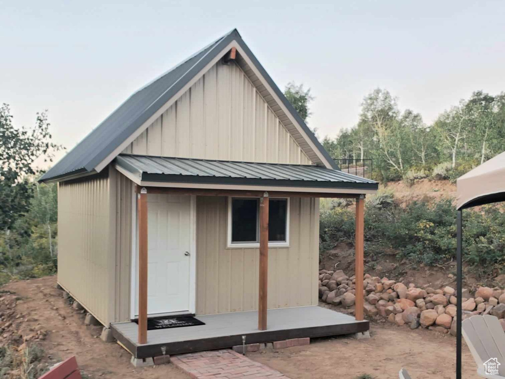 View of outdoor structure