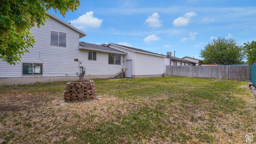 View of back of property