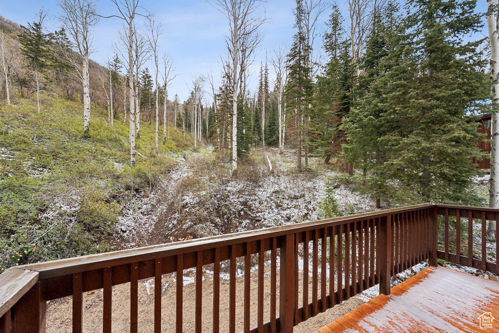 View of deck