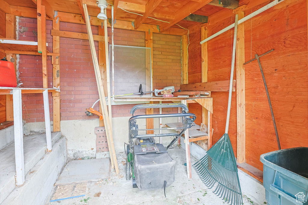 View of storage room