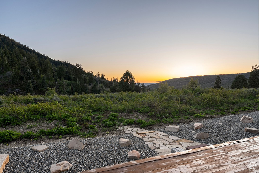 View of mountain background