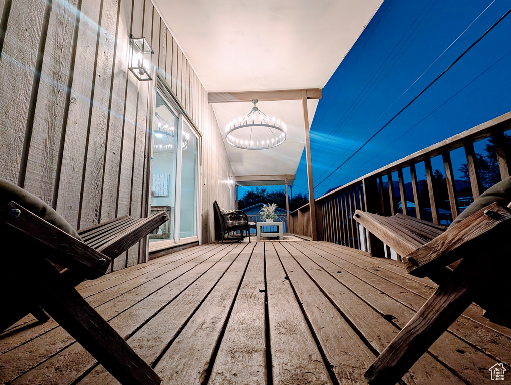 View of deck