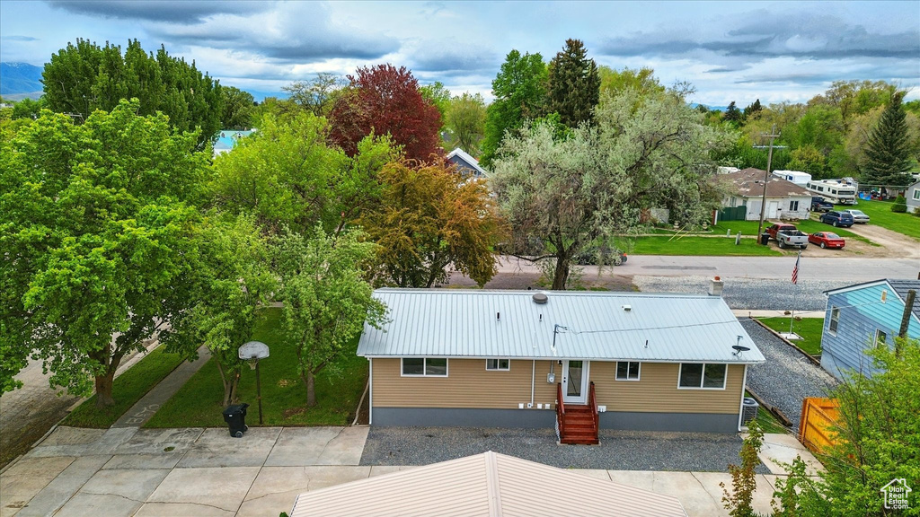 View from above of property