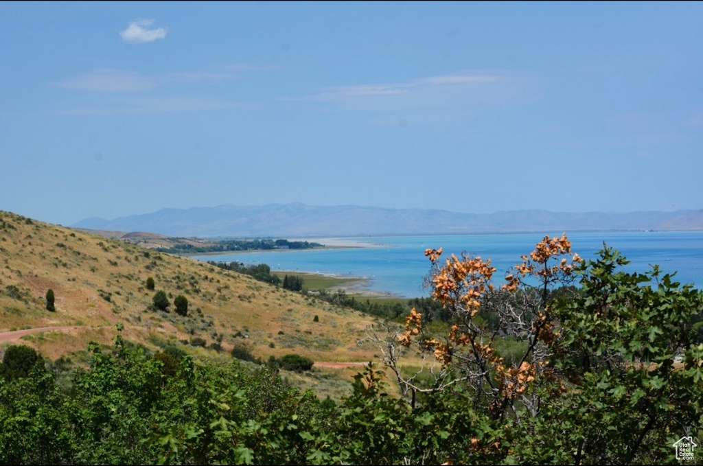 Water view with mountains