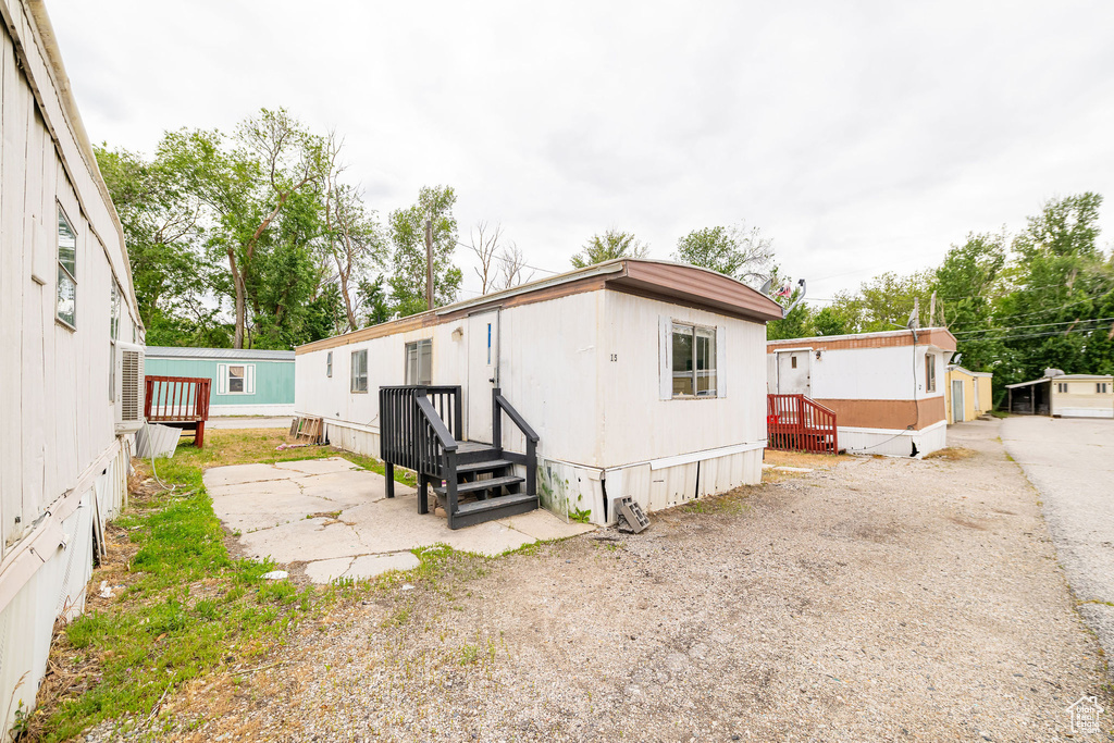 View of back of property
