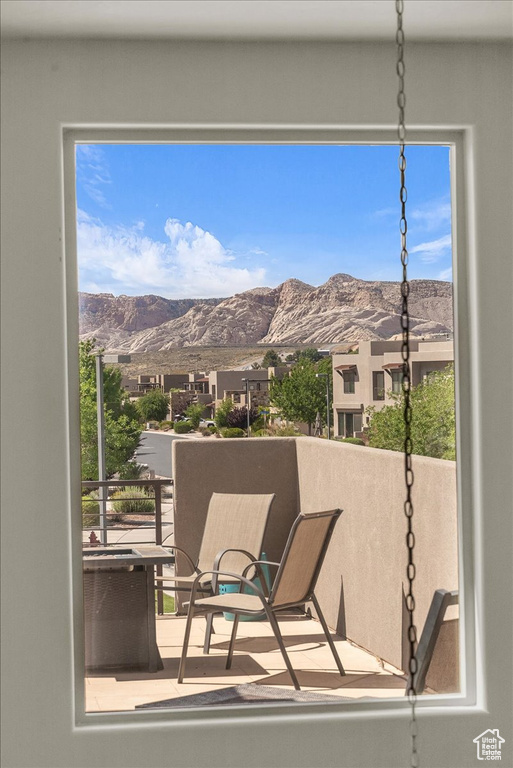 View of mountain background