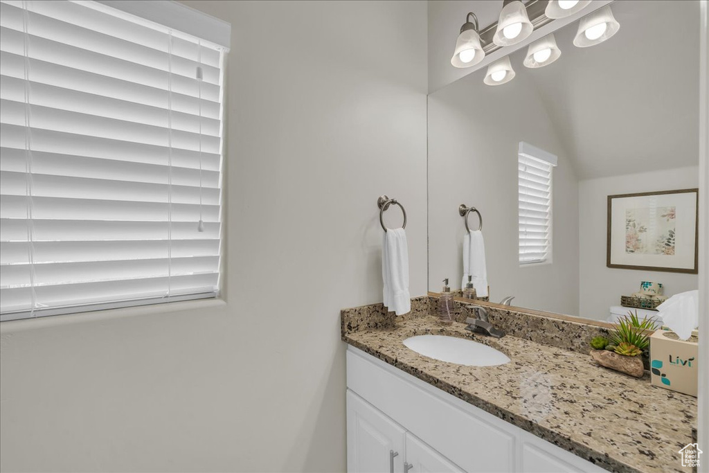 Bathroom featuring vanity