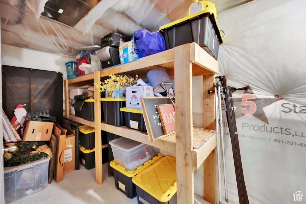 View of storage room