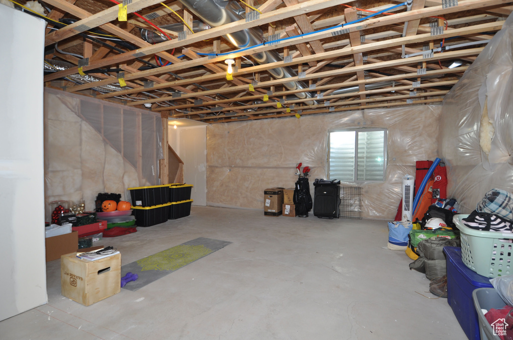 View of basement